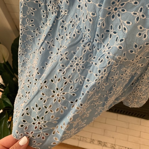 Blue lace shorts - Picture 6 of 7